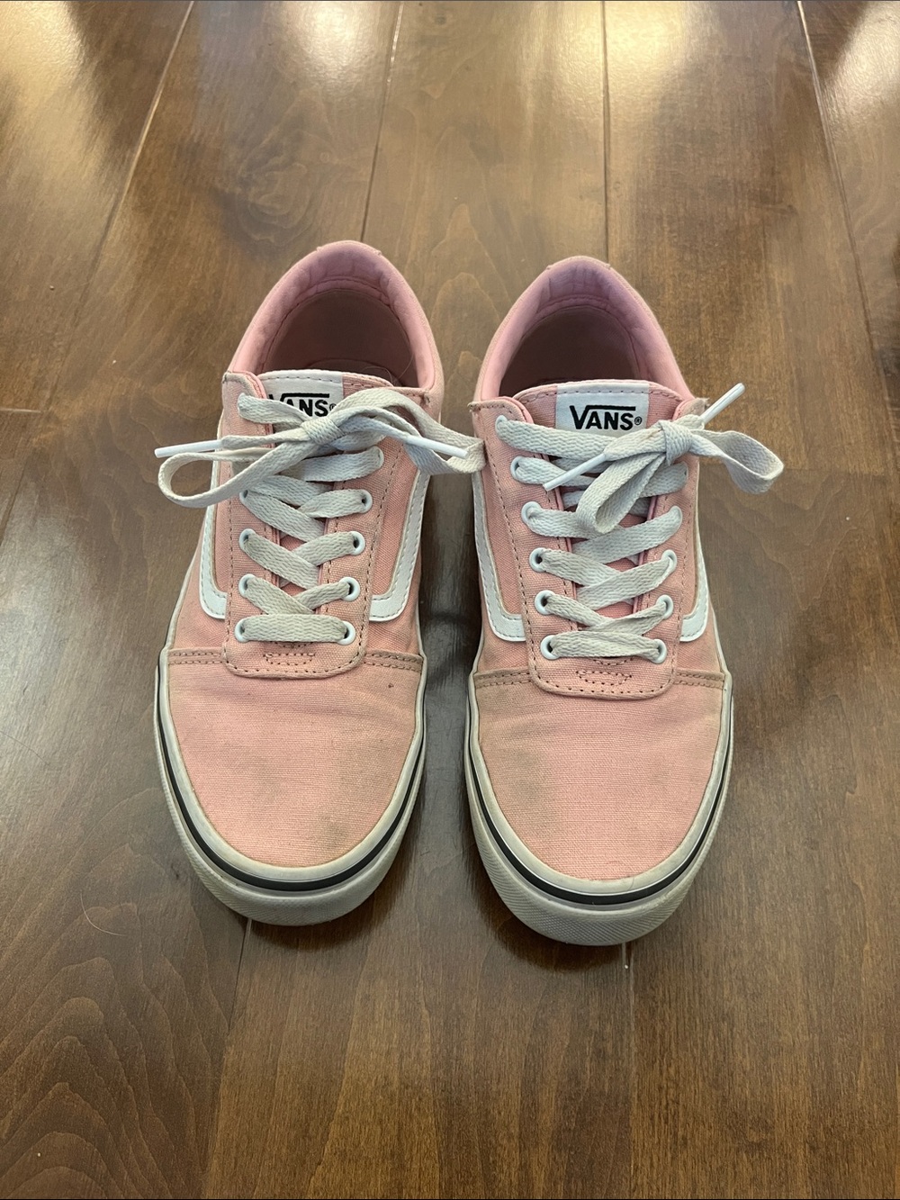 Vans Pink Canvas Old Skool Low-Top Sneakers
